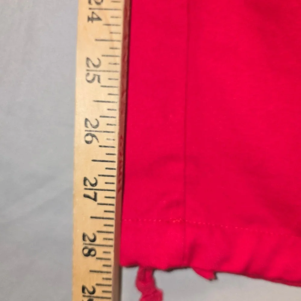 Empyre Cargo Pants 36 Men Red Adjustable Waist Streetwear Skater Straight Leg